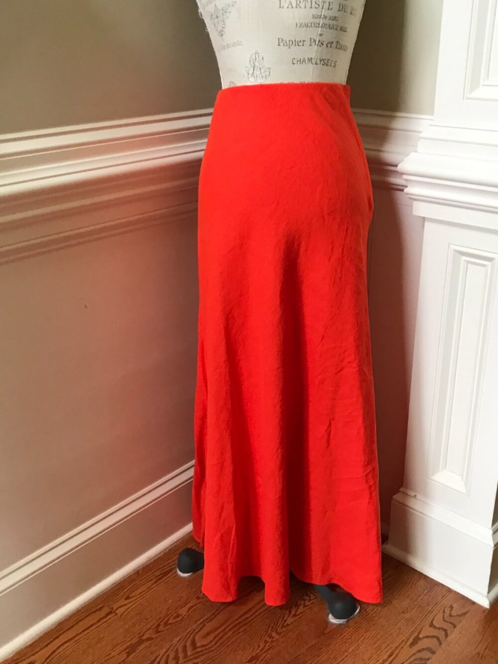 Madewell Bright Red Maxi Skirt - Picture 5 of 13